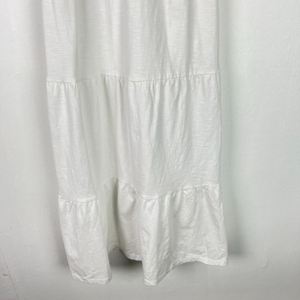 NWOT Old Navy Tiered Slub-Knit Midi Cami Swing Dress White Size Large L NEW - Picture 5 of 13